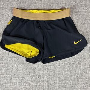 Nike Shorts Womens Small Livestrong Dri Fit Running Yellow Active Lined 392479